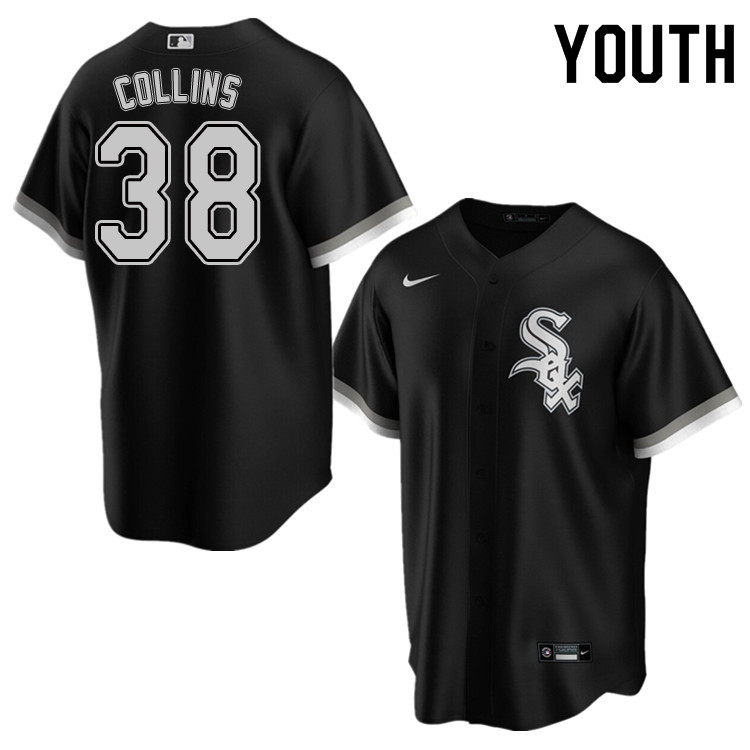 Nike Youth #38 Zack Collins Chicago White Sox Baseball Jerseys Sale-Black